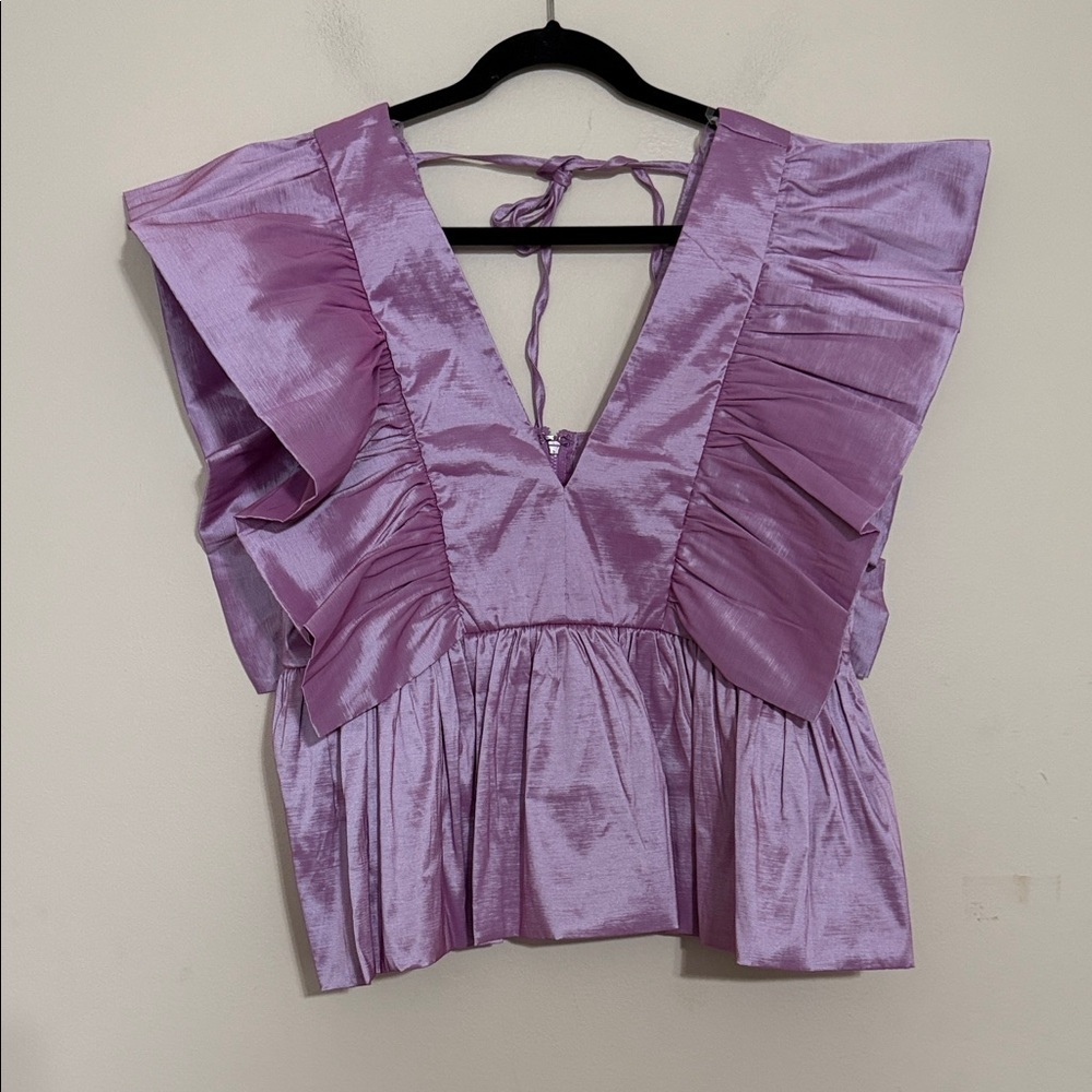 Love highlight Elegant Purple Women's Top blouse women 2XL event party Y2K retro